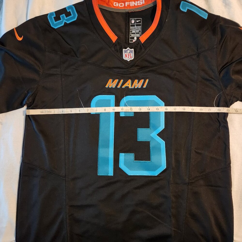 MIAMI DOLPHINS #13 Dan Marino Vapor Stitched Jersey Pitch Blue